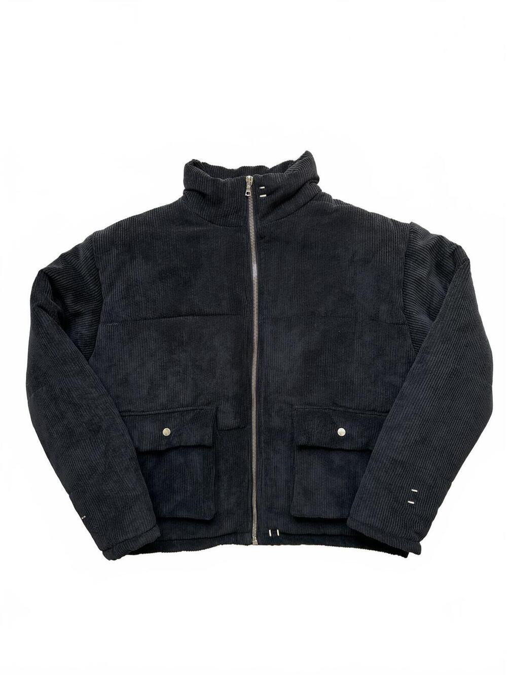 Askyurself Reconstructed Black Corduroy Puffer XL